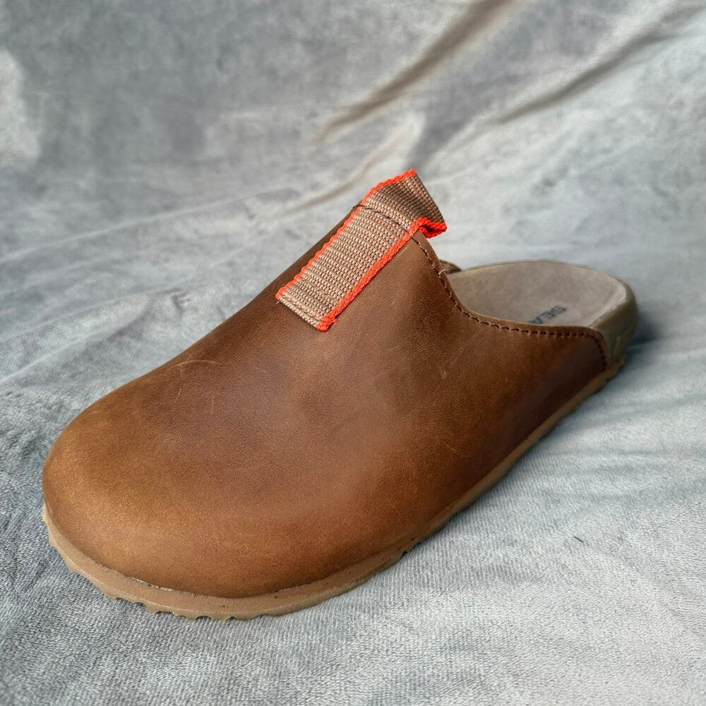 SeaVees Tiburon Trekker Elmwood Leather Clogs Men’s 9 New in Box